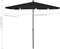 vidaXL - Parasol - met - paal - 210x140 - cm - zwart