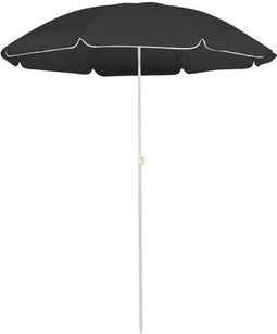 vidaXL - Parasol - met - stalen - paal - 180 - cm - antracietkleurig