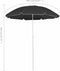 vidaXL - Parasol - met - stalen - paal - 180 - cm - antracietkleurig