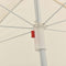 vidaXL - Parasol - met - stalen - paal - 180 - cm - antracietkleurig