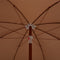 vidaXL - Parasol - met - stalen - paal - 180 - cm - taupe