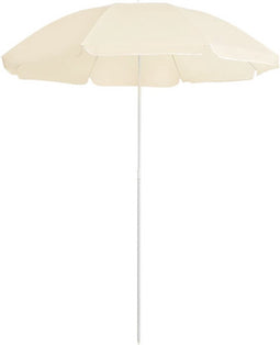 vidaXL - Parasol - met - stalen - paal - 180 - cm - zandkleurig