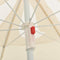 vidaXL - Parasol - met - stalen - paal - 180 - cm - zandkleurig