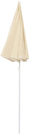vidaXL - Parasol - met - stalen - paal - 180 - cm - zandkleurig