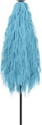vidaXL - Parasol - met - stalen - paal - 223x223x213 - cm - blauw