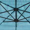 vidaXL - Parasol - met - stalen - paal - 223x223x213 - cm - blauw