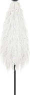 vidaXL - Parasol - met - stalen - paal - 223x223x213 - cm - wit