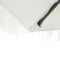 vidaXL - Parasol - met - stalen - paal - 223x223x213 - cm - wit