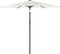 vidaXL - Parasol - met - stalen - paal - 223x223x213 - cm - wit