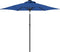 vidaXL - Parasol - met - stalen - paal - 225x225x212 - cm - azuurblauw