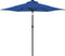 vidaXL - Parasol - met - stalen - paal - 225x225x212 - cm - azuurblauw