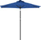 vidaXL - Parasol - met - stalen - paal - 225x225x212 - cm - azuurblauw