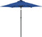 vidaXL - Parasol - met - stalen - paal - 225x225x212 - cm - azuurblauw