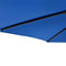 vidaXL - Parasol - met - stalen - paal - 225x225x212 - cm - azuurblauw