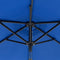 vidaXL - Parasol - met - stalen - paal - 225x225x212 - cm - azuurblauw