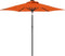 vidaXL - Parasol - met - stalen - paal - 225x225x212 - cm - terracottakleurig
