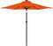 vidaXL - Parasol - met - stalen - paal - 225x225x212 - cm - terracottakleurig