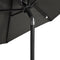 vidaXL - Parasol - met - stalen - paal - 225x225x212 - cm - antracietkleurig