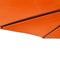 vidaXL - Parasol - met - stalen - paal - 225x225x212 - cm - terracottakleurig
