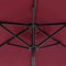 vidaXL - Parasol - met - stalen - paal - 225x225x212 - cm - bordeauxrood