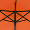 vidaXL - Parasol - met - stalen - paal - 225x225x212 - cm - terracottakleurig