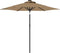 vidaXL - Parasol - met - stalen - paal - 225x225x212 - cm - taupe