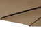 vidaXL - Parasol - met - stalen - paal - 225x225x212 - cm - taupe