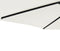vidaXL - Parasol - met - stalen - paal - 225x225x212 - cm - wit
