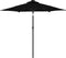 vidaXL - Parasol - met - stalen - paal - 225x225x212 - cm - zwart