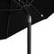 vidaXL - Parasol - met - stalen - paal - 225x225x212 - cm - zwart