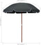 vidaXL - Parasol - met - stalen - paal - 240 - cm - antracietkleurig