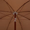 vidaXL - Parasol - met - stalen - paal - 240 - cm - taupe