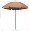 vidaXL - Parasol - met - stalen - paal - 240 - cm - taupe