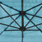 vidaXL - Parasol - met - stalen - paal - 248x248x248 - cm - blauw