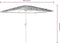 vidaXL - Parasol - met - stalen - paal - 248x248x248 - cm - blauw