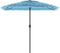 vidaXL - Parasol - met - stalen - paal - 248x248x248 - cm - blauw