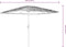 vidaXL - Parasol - met - stalen - paal - 248x248x248 - cm - groen