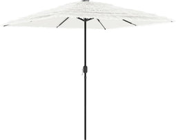 vidaXL - Parasol - met - stalen - paal - 248x248x248 - cm - wit