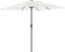 vidaXL - Parasol - met - stalen - paal - 248x248x248 - cm - wit