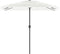 vidaXL - Parasol - met - stalen - paal - 248x248x248 - cm - wit