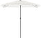vidaXL - Parasol - met - stalen - paal - 248x248x248 - cm - wit