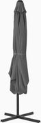 vidaXL - Parasol - met - stalen - paal - 250x250 - cm - antraciet