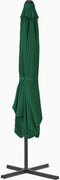 vidaXL - Parasol - met - stalen - paal - 250x250 - cm - groen