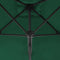 vidaXL - Parasol - met - stalen - paal - 250x250 - cm - groen