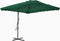 vidaXL - Parasol - met - stalen - paal - 250x250 - cm - groen