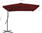 vidaXL - Parasol - met - stalen - paal - 250x250 - cm - groen