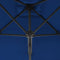 vidaXL - Parasol - met - stalen - paal - 250x250x230 - cm - blauw