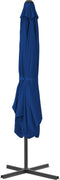 vidaXL - Parasol - met - stalen - paal - 250x250x230 - cm - blauw