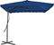 vidaXL - Parasol - met - stalen - paal - 250x250x230 - cm - blauw