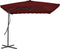 vidaXL - Parasol - met - stalen - paal - 250x250x230 - cm - blauw